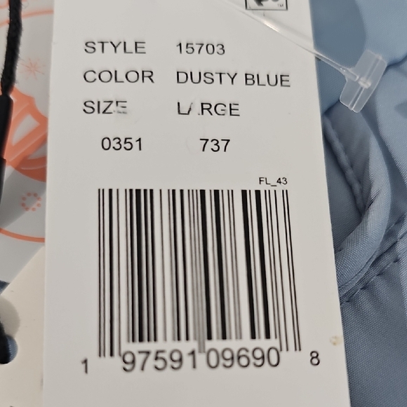 Sky Blue Women's Cropped Trench Coat/Jacket Water Resistant Sz Large NWT - Picture 7 of 7